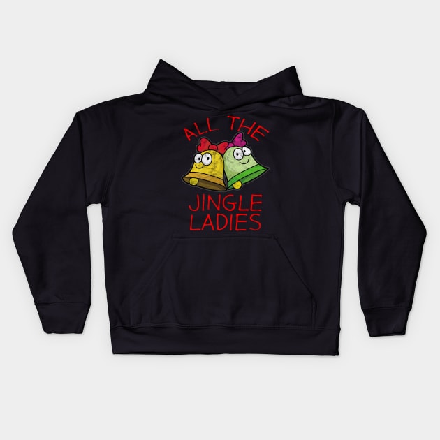 CHRISTMAS - All The Jingle Ladies Kids Hoodie by AlphaDistributors